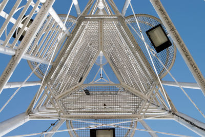 Low angle view of built structure against blue sky