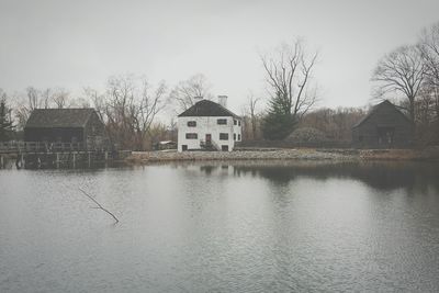 Reflection of buildings in water