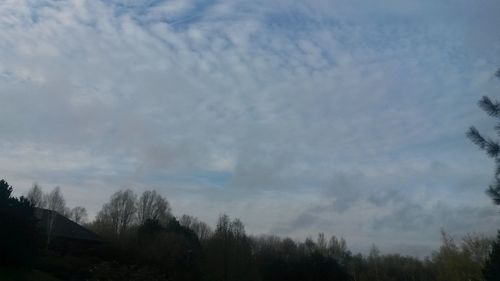 Low angle view of cloudy sky