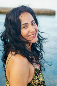 Portrait of a smiling young woman