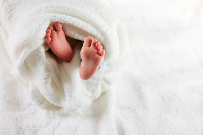 Close-up of baby hand