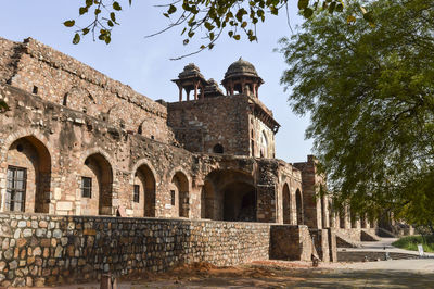 Low angle view of old building