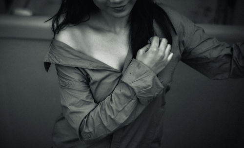 Portrait of young woman