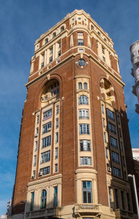 Low angle view of building against sky