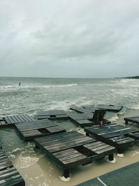 Scenic view of sea against sky