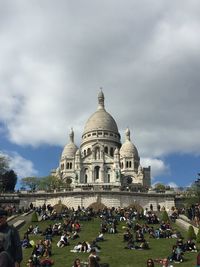 Spring has sprung in front of sacre coeur in paris