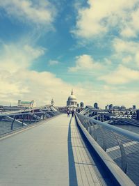 View of st paul's cathedral from the millennium bridge