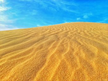 Scenic view of desert against sky