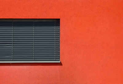 Low angle view of window on building