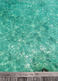 High angle view of swimming pool