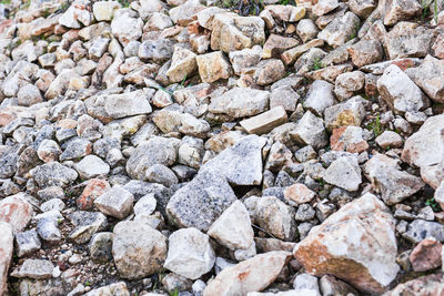 Full frame shot of stones