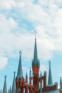 Low angle view of buildings against sky