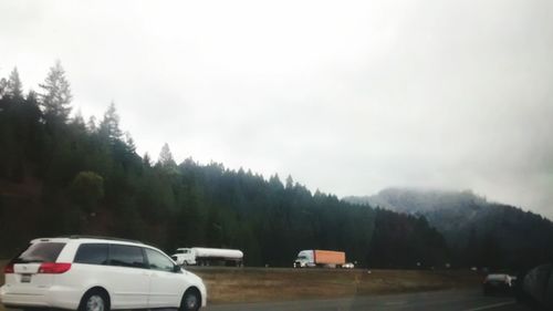 Road passing through mountains