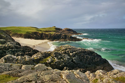 Scenic view of sea against sky