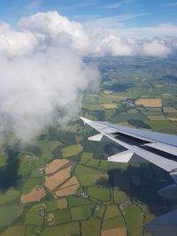 Aerial view of landscape against sky