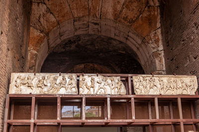 Low angle view of historical building