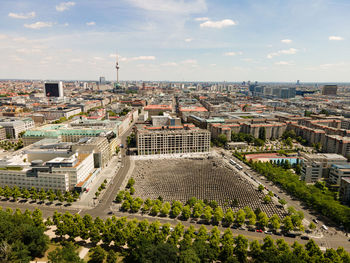 Aerial view on berlin