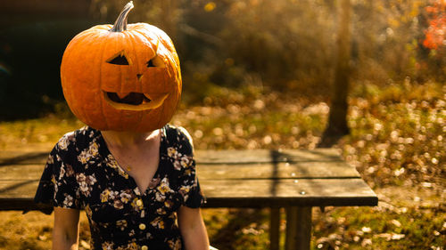 Close-up of jack o lantern