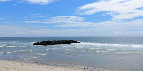 Scenic view of sea against sky