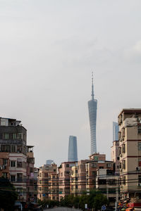 Buildings in city against sky