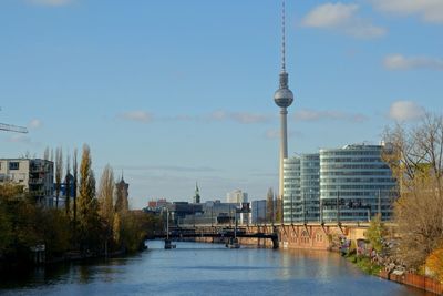 River with cityscape in background
