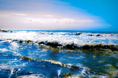 Scenic view of sea against sky