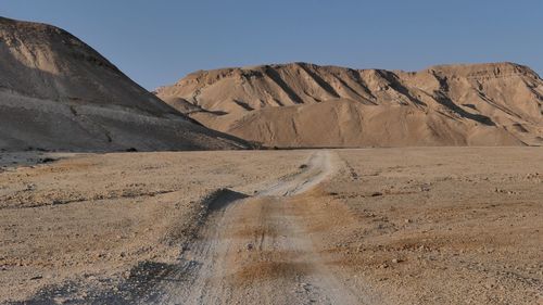 Minor road on desert 