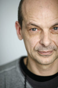 Close-up portrait of smiling man