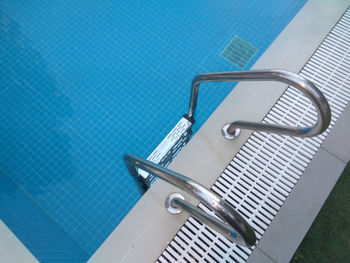 High angle view of swimming pool