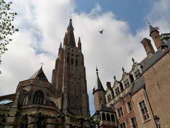 Low angle view of historic building against sky