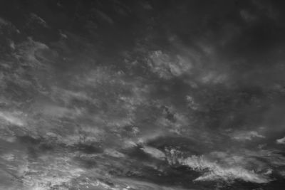 Low angle view of clouds in sky