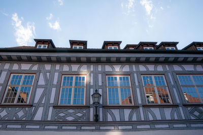 Low angle view of building against sky