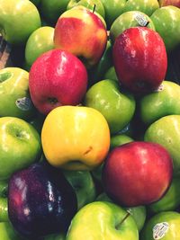 Full frame shot of apples