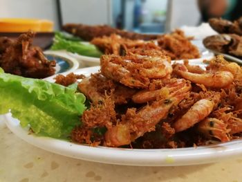 Close-up of food in plate