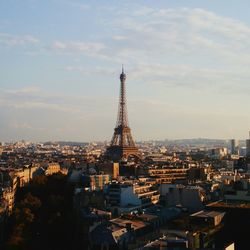 Eiffel tower against sky