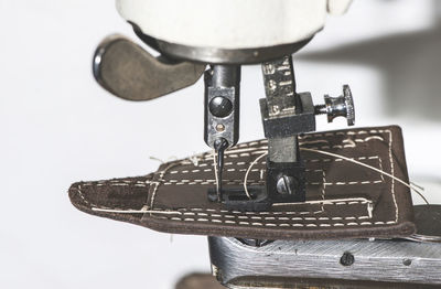 Close-up of machine part