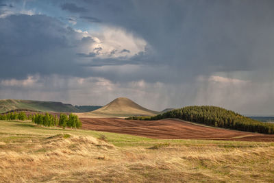 Scenic view of landscape against sky