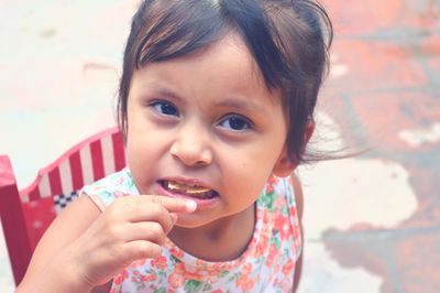 Portrait of cute girl