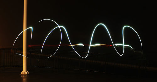 Light painting at night