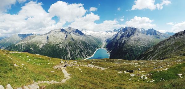 Panoramic view of landscape against sky