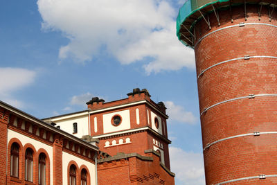 Low angle view of building against sky