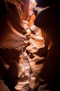 Rock formations in cave