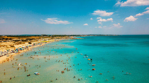 Scenic view of sea against sky