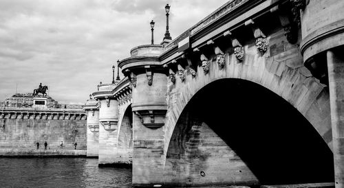 Pont alexandre iii over seine river against sky in city