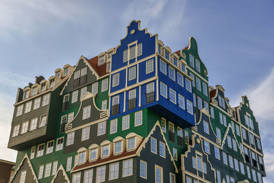 Low angle view of building against sky