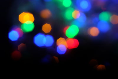 Defocused lights at night