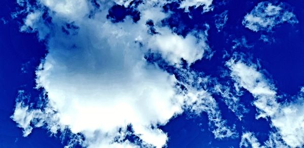 Low angle view of clouds in sky