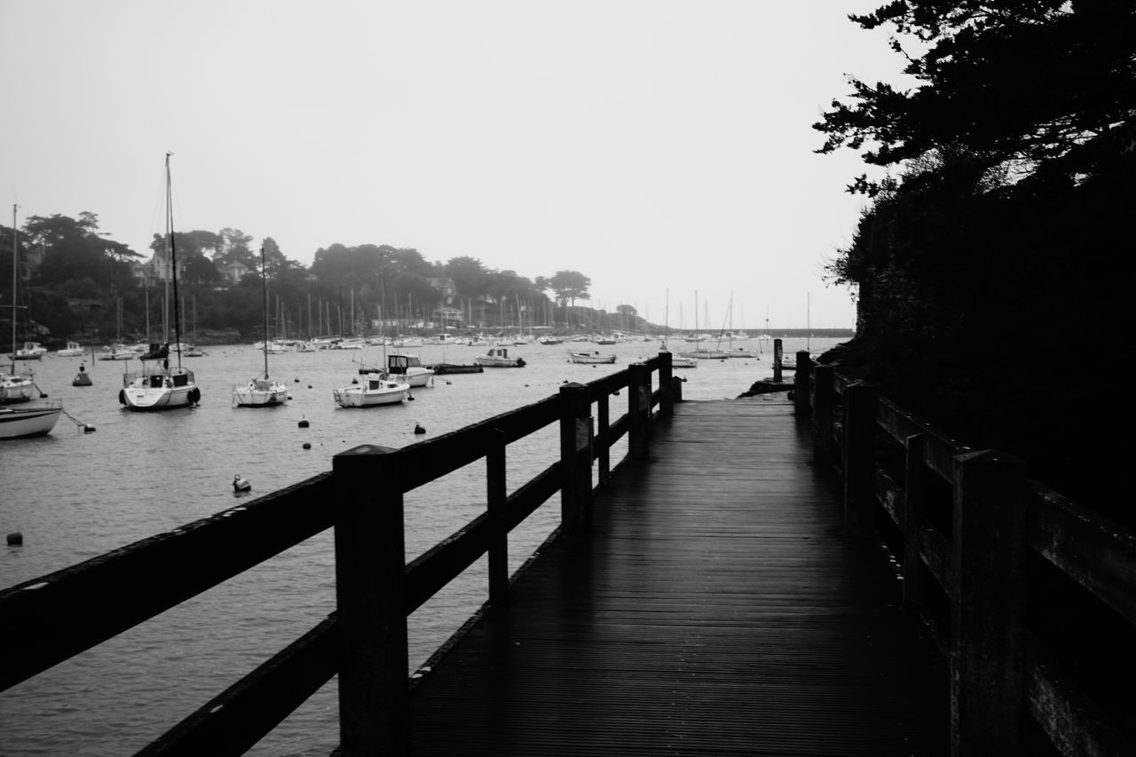 VIEW OF PIER ON SEA AGAINST SKY