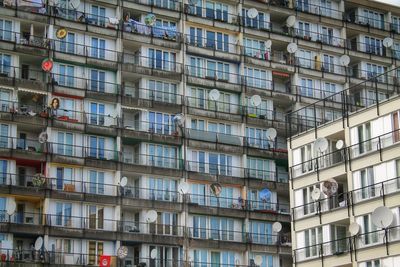 Low angle view of apartment building