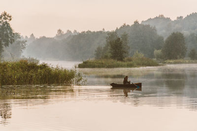 Boat in lake